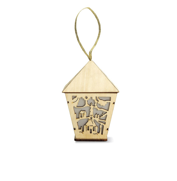 Ornament din lemn cu LED Zermatt